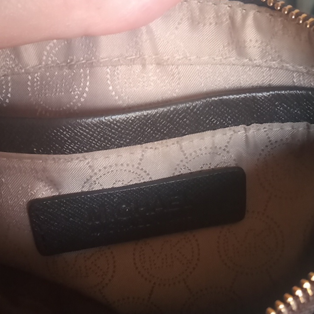 Michael Kors Black and Brown Logo Crossbody Bag - Picture 9 of 10